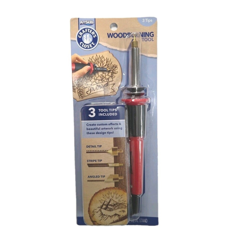ArtSkills Crafter's Closet Woodburning Specialty Tips - 3 Specialized Tips New
